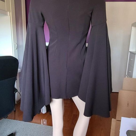 Gothic Flare Sleeve Mini Dress - Picture 4 of 5